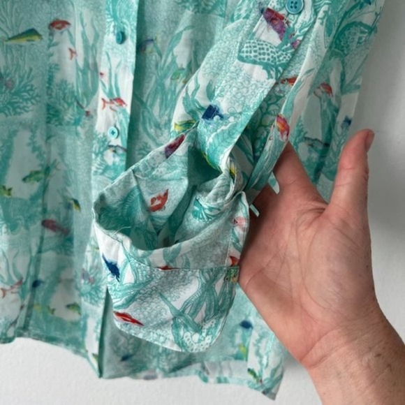 Leggiadro Fish Tunic Top Size Medium - Picture 6 of 7